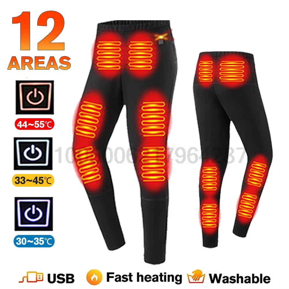 Winter USB Electric Heating Jacket Heated Thermal Underwear Men Women Sports Thermal Heated Underwear Electric Heated Equipmen