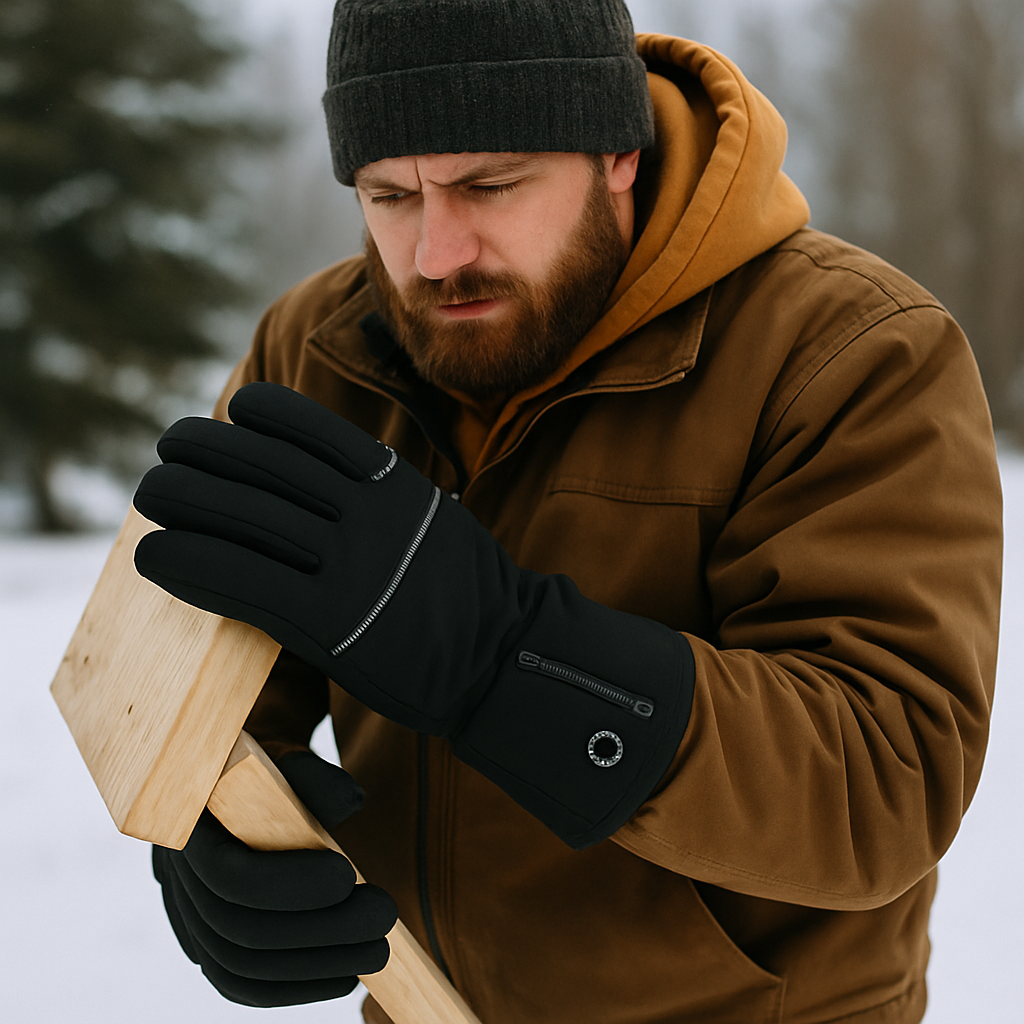 Heated Gloves Eletric Thermal Heat Gloves Winter Warm Skiing Snowboarding Hunting Fishing Waterproof Heated Rechargeable Gloves