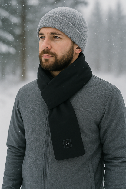 Electric Heating Scarf Cold-Proof Electric Heated Scarf Washable Thermal Neck Wrap Warmer Soft for Climbing Hiking Cycling