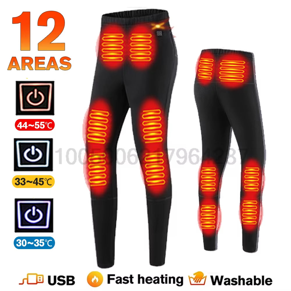 Winter USB Electric Heating Jacket Heated Thermal Underwear Men Women Sports Thermal Heated Underwear Electric Heated Equipmen