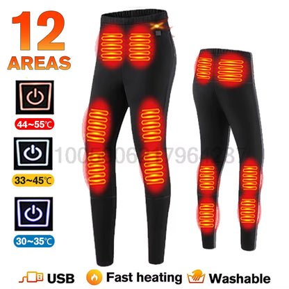 Winter USB Electric Heating Jacket Heated Thermal Underwear Men Women Sports Thermal Heated Underwear Electric Heated Equipmen