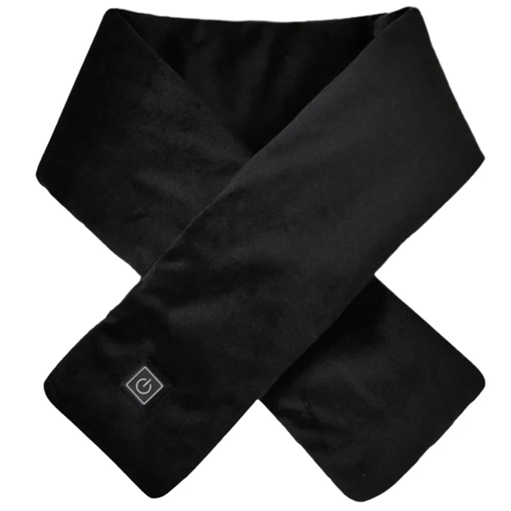 Electric Heating Scarf Cold-Proof Electric Heated Scarf Washable Thermal Neck Wrap Warmer Soft for Climbing Hiking Cycling