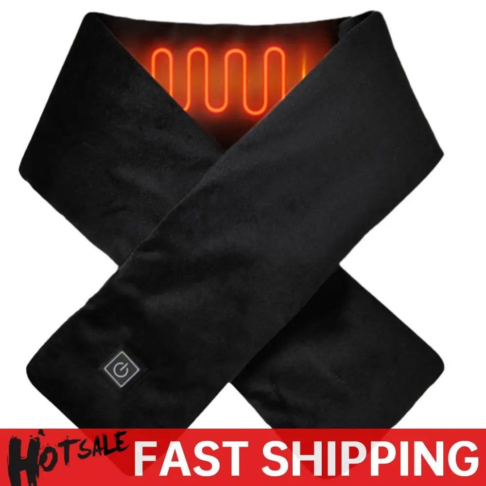 Electric Heating Scarf Cold-Proof Electric Heated Scarf Washable Thermal Neck Wrap Warmer Soft for Climbing Hiking Cycling
